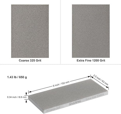 SHARPAL 156N Double-sided Diamond Sharpening Stone Whetstone Knife Sharpener | - Image 4