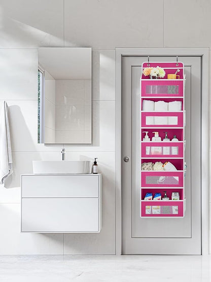 JARLINK 2 Pack Over The Door Organizer Storage, 5 Shelf Hanging Door Organizer - Image 2