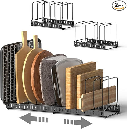HzTinT 2PACK Cutting Board Organizer, Adjustable Divider Cutting Board Holder by HzTinT