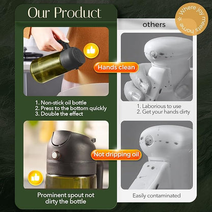 YARRAMATE 16oz/470ml Light-Blocking Dark Oil Sprayer - Image 8