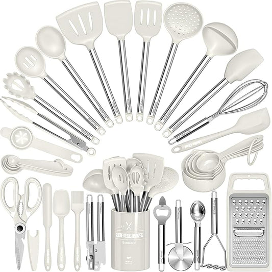 Kitchen Utensils Set-Umite Chef 34 Pcs Silicone Cooking Utensils Set by UmiteChef
