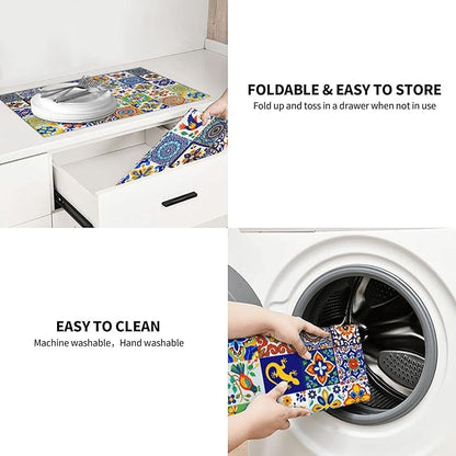 Mexican Tilt Dish Drying Mat For Kitchen Counter Absorbent Large Kitchen Fast - Image 9