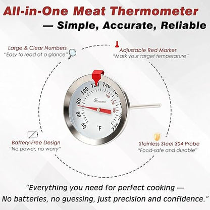 Instant Read Meat Thermometer 2'' Cooking Thermometer Kitchen Thermometer - Image 5