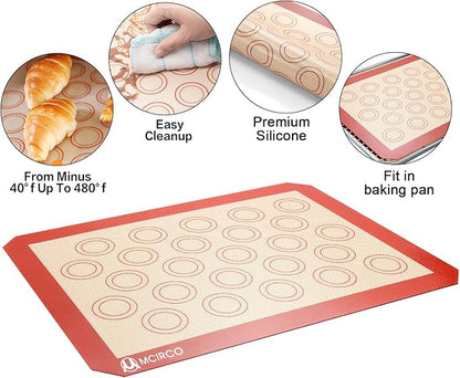 MCIRCO 6 Piece Stainless Steel Baking Sheet - Image 5
