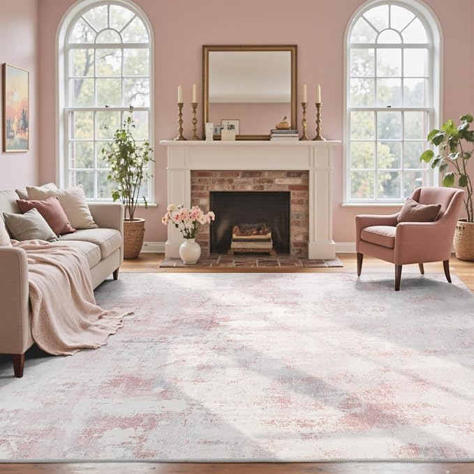 5x7 Ft Area Rugs for Living Room, Soft Non-Slip Washable Rugs Modern Abstract - Image 3
