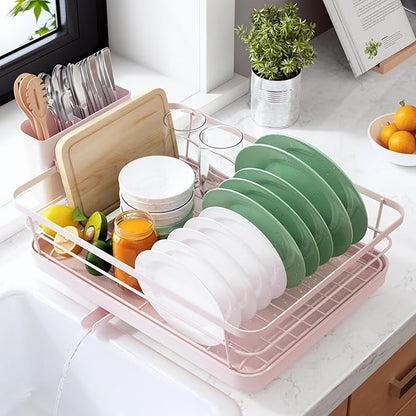 Kitsure Dish Drying Rack for Kitchen Counter, Stainless Steel Sink Organization by Kitsure
