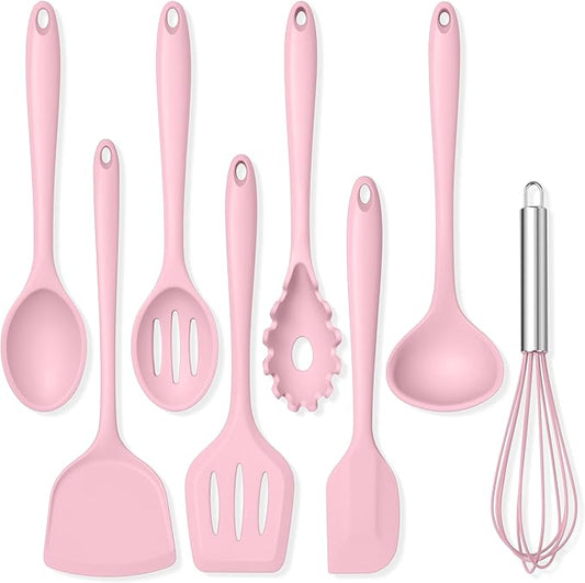 TeamFar 8 PCS Silicone Cooking Utensils by TeamFar