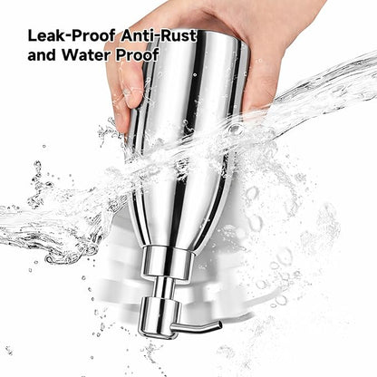 304 Stainless Steel Soap Dispenser 16oz Rust-Proof Liquid Soap Pump Bottle - Image 5