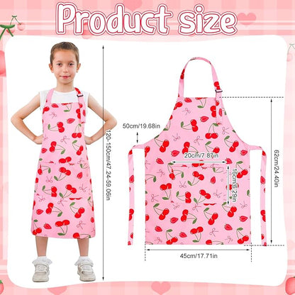 2 Pack Kids Apron, Cute Cooking Aprons, Waterproof Art Apron - Image 2
