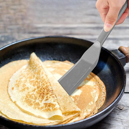 Zopeal 2 Pieces Crepe Spatula Silicone Narrow Skinny Flipper Long Heat - Image 3
