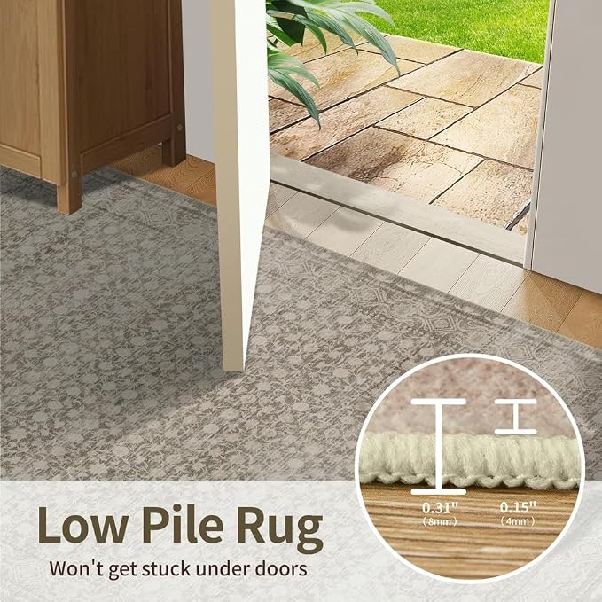 Rugxara 2x3 Entryway Rug, Door Mat Indoor Entrance, Washable Non Slip Kitchen - Image 6