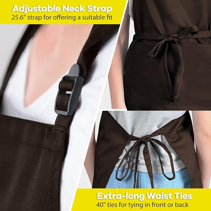 ROTANET Extra Large Apron for Men Adjustable Bib Aprons - Image 5