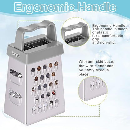 12 Pcs Mini Cheese Grater Stainless Steel Box Grater - Image 5
