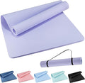 Extra Wide Yoga Mat 72" x 32", 6mm Non Slip TPE Exercise Mat by wimwum
