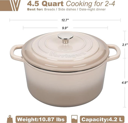 VORRINGARD Enameled Cast Iron Dutch Oven Pot - Image 2