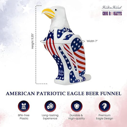 Freedom Funnel – Patriotic Eagle Beer Funnel - Image 2