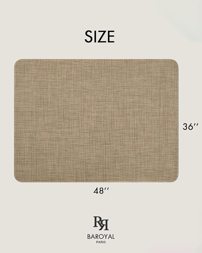 BARoyal Office Chair Mat for Hardwood Floor Under Desk Computer Rolling Chair - Image 6