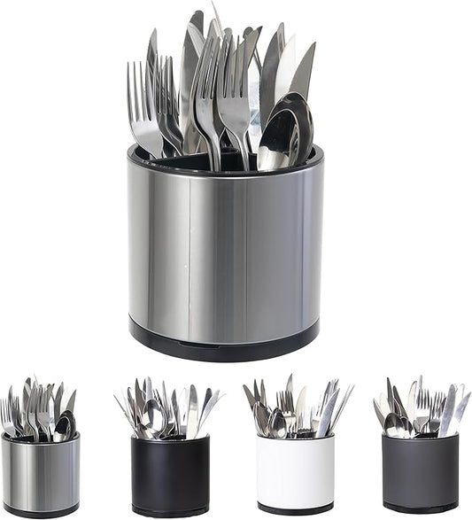 LIBODOUR Kitchen Utensil Holder Extra Large 360°Rotating by ModernandFarmhouseUtensilHolder