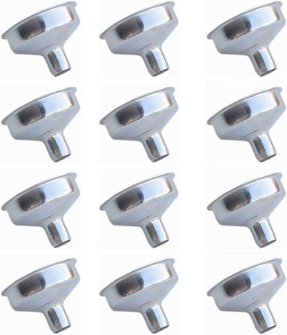 12 Pcs Stainless Steel Mini Funnels 1.25 Inch by Yansanido