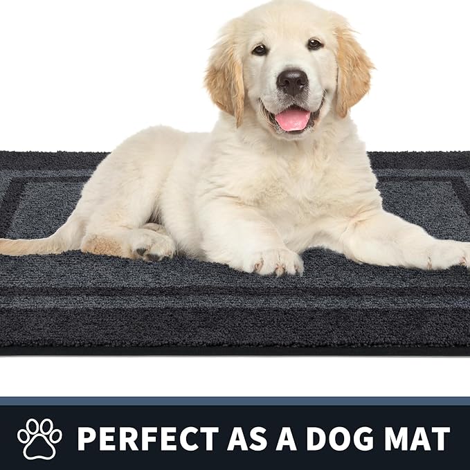 PURRUGS Dirt Trapping Door Mat 20" x 32", Non-Slip Machine Washable Entryway Rug - Image 6