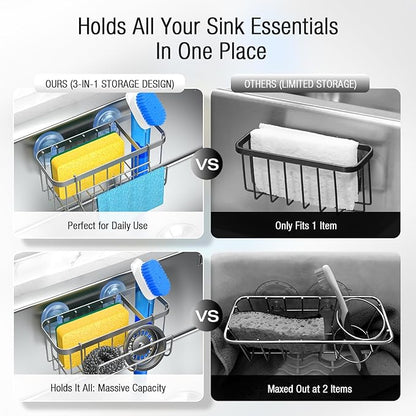 3-in-1 Kitchen Sink Caddy Organizer - Image 3