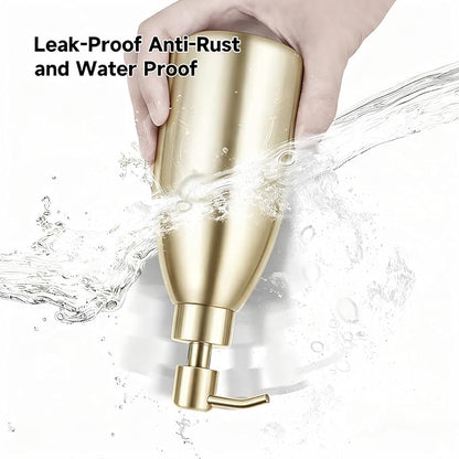 304 Stainless Steel Soap Dispenser 16oz Rust-Proof Liquid Soap Pump Bottle - Image 5
