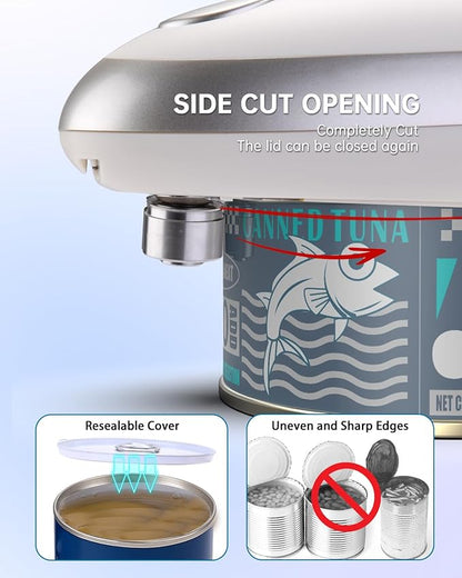 CIRCLE JOY Electric Can Opener, One-Touch Automatic Can Opening - Image 2