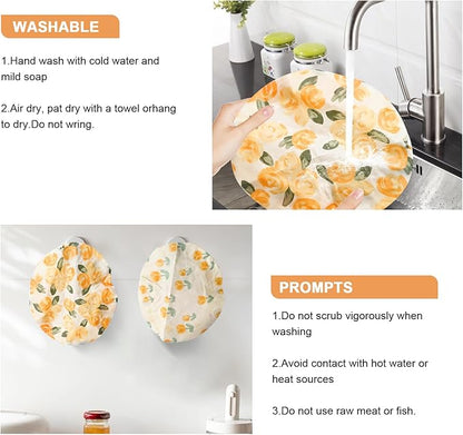 2Pcs Reusable Bowl Covers for Bread Proofing - Image 7