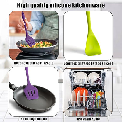 KAY RUK Kitchen Silicone Utensil Set, Food Grade Safety Silicone Utensils - Image 2