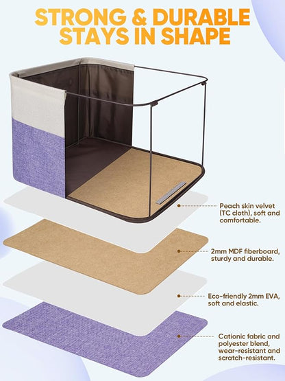 BALEINE 4 Pack Fabric Closet Storage Bins - Image 3