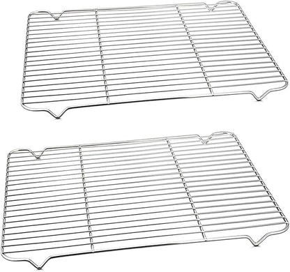P&P CHEF Cooling Baking Rack Pack of 2, 16.6" x 11.5", Stainless Steel Cooling by PPCHEF