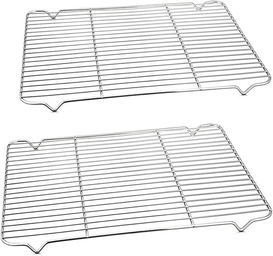 P&P CHEF Cooling Baking Rack Pack of 2, 16.6" x 11.5", Stainless Steel Cooling by PPCHEF