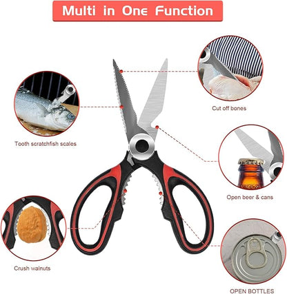 SZHLUX 2-Pack Kitchen Scissors Heavy Duty, Premium Sharp Kitchen Shears - Image 2