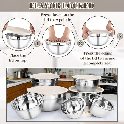 Mixing Bowls with Lids Set - Image 5