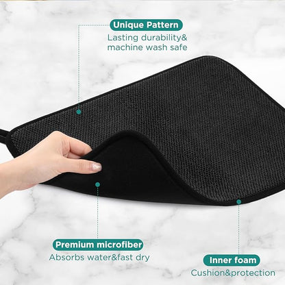 GeeRic Microfiber Dish Drying Mat, Super Absorbent Kitchen Dish Drying Pad - Image 3