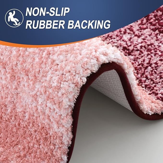 OLANLY Small Bathroom Rugs Mat 24x16, Extra Soft Absorbent Microfiber Bath Rugs - Image 5