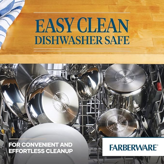 Farberware Classic Stainless Steel Cookware Pots and Pans Set - Image 3