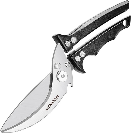 Heavy Duty Poultry Shears Meat Cutting Dishwasher Safe and Food Stainless by SLEMOON