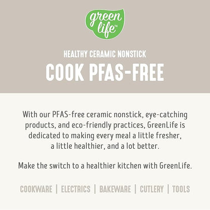 GreenLife Soft Grip 16 Piece Cookware Set, Non-Toxic PFAS-Free Ceramic Nonstick - Image 9