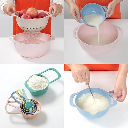 Plastic Mixing Bowls Set 8/10 PCS - Image 9