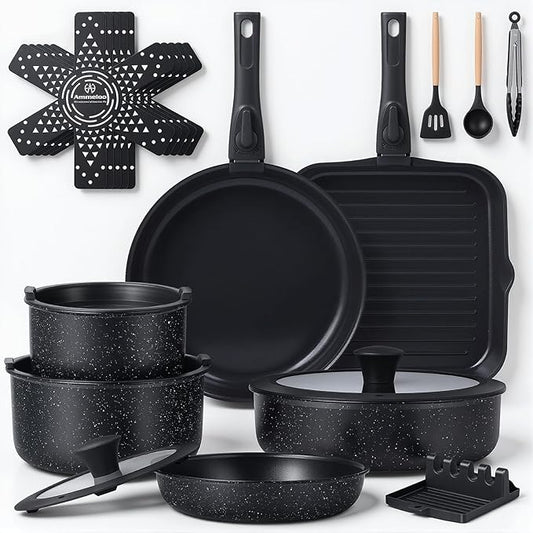 Ammeloo 21 Pcs Pots and Pans Set Non Stick by Unknown