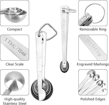 Accmor Stainless Steel Measuring Spoons Set - Image 3