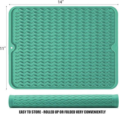 Large 14" x 11" Silicone Dish Drying Mat - Image 2
