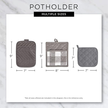 DII Home Sweet Farmhouse Kitchen Collection, Potholder/Oven Mitt/Dishtowel Set - Image 7