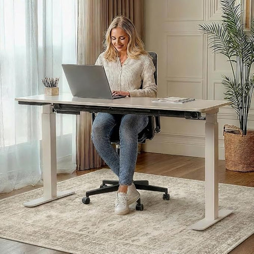 36"x60" Office Chair Mat for Hardwood Tile Floor, Under Desk Carpet Protector - Image 2