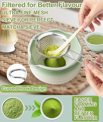 JBER Matcha Whisk Set, Ceramic Matcha Kit Includes Bowl - Image 3