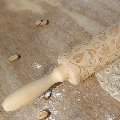 Ragyzity Wooden Embossed Rolling Pin - Image 6