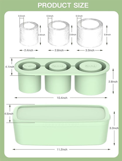 Ice Cube Tray for Tumbler Cup 30Oz-40Oz, Easy Fill and Release Ice Maker for - Image 3