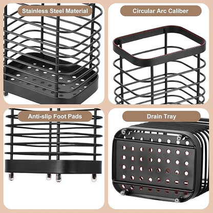 Utensil Holder, Stainless Steel Utensil Drying Rack - Image 3