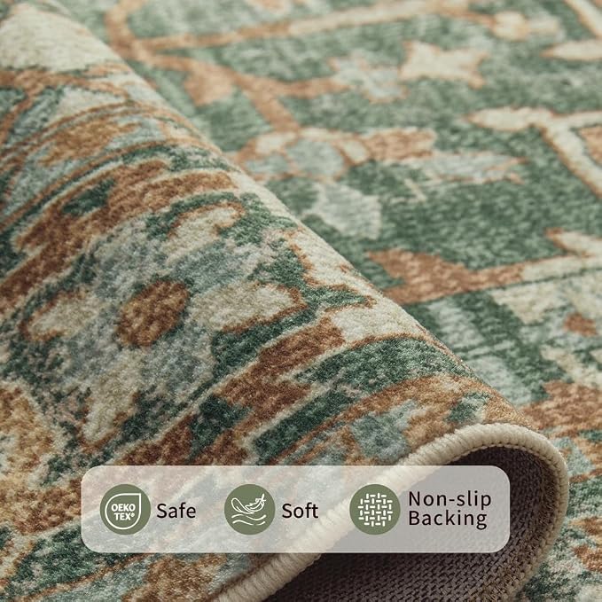 Rugxara 10x14 Area Rugs for Living Room Bedroom, Large Washable Rug, Non Slip & - Image 5